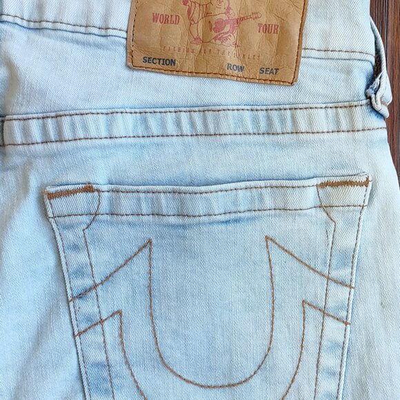 True Religion Geno Relaxed Slim Jeans Light Wash Men's Size 31 x 33 - Picture 15 of 16